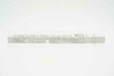 Smiths Medical 3352 Jelco Acuvance Plus Safety IV Cath. Radiopaque (x)